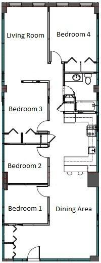 Apartment for Rent Floor Plan 5