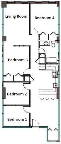 Apartment for Rent Floor Plan 4