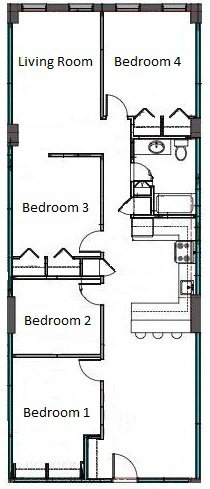 Apartment for Rent Floor Plan 2